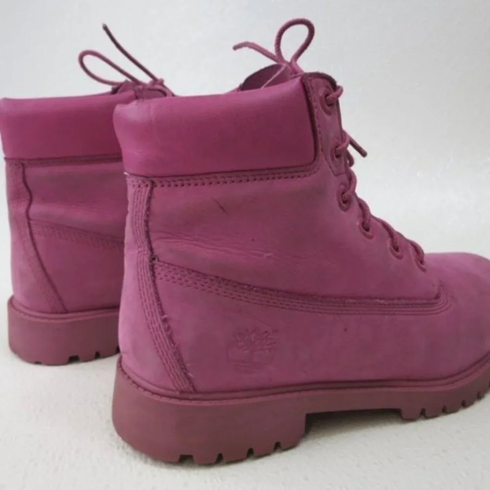 Timberland Premium Waterproof Dirty Nubuck Leather Girl's Footwear Boots Sz 5
